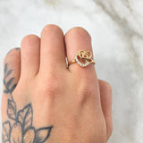 Anillo Corazón Quinces 2.6gr / T6 / Oro Amarillo 18K