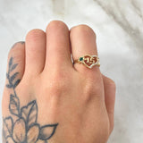 Anillo Corazón Quinces 2.35gr / T6 1/4 / Oro Amarillo 18K