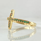 Anillo Cruz Tupida 1.8gr / T7 1/4 / Oro Amarillo 18K