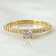 Anillo Solitario Tupido 1.8gr / T6 1/4 / Oro Amarillo 18K