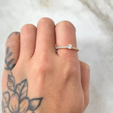 Anillo Solitario Tupido 1.8gr / T6 1/4 / Oro Amarillo 18K
