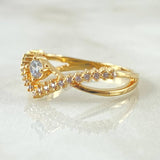 Anillo Solitario Rombo Infinito 2.85gr / T7 / Oro Amarillo 18K