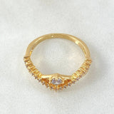 Anillo Solitario Rombo Infinito 2.85gr / T7 / Oro Amarillo 18K