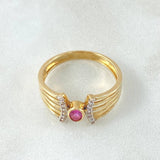 Anillo Lyra Puente Estrellas 2.9gr / T6 3/4 / Oro Amarillo 18K