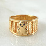 Anillo Malla Oso 3.8gr / T5 1/2 / Oro Amarillo 18K