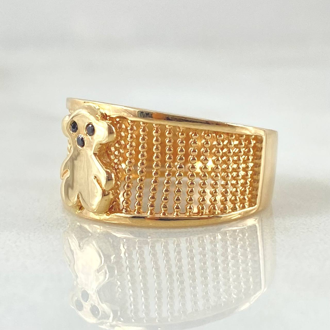 Anillo Malla Oso 3.8gr / T5 1/2 / Oro Amarillo 18K