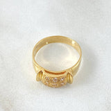Anillo Placa 6 Puntos 2.65gr / T4 1/4 / Oro Amarillo 18K