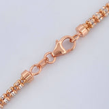 Cadena Ice 15.75gr / 60cm / Dos Oros Blanco Rosa +4 18K $