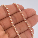 Cadena Ice 15.75gr / 60cm / Dos Oros Blanco Rosa +4 18K $