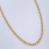 Cadena Ice 11.5gr / 60cm / Dos Oros Amarillo Blanco +4 18K $