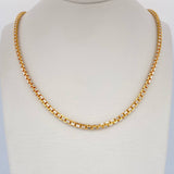 Cadena Veneciana 29gr / 60.5cm / Dos Oros Amarillo Blanco +3 18K $