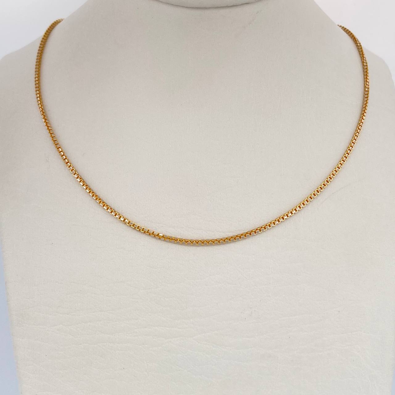 Cadena Veneciana 6.4gr / 60cm / Dos Oros Amarillo Blanco +3 18K $