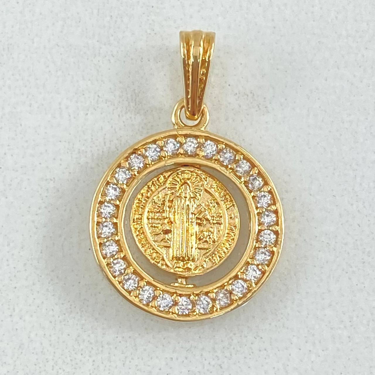 Dije San Benito 2.1gr / 2.2cm-Oro 18K