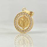 Dije San Benito 2.1gr / 2.2cm-Oro 18K