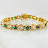Pulso Halo Cuadrado 24.95gr / 20cm / Oro Amarillo 18K ©