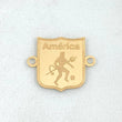 Herraje Escudo America De Cali 0.9gr / 1.9cm / Oro Amarillo 18K ©