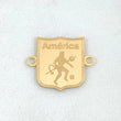 Herraje Escudo America De Cali 0.95gr / 1.9cm / Oro Amarillo 18K ©