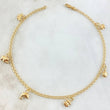 Tobillera Aro Seguido Dije 3.4gr / 25.5cm / Oro Amarillo 18K