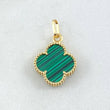 Dije Trebol Verde 1.6gr / 2.2cm / Oro Amarillo Nac.Esp. 18K ©