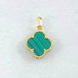Dije Trebol Verde 1.15gr / 1.9cm / Oro Amarillo Nac.Esp. 18K ©