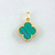 Dije Trebol Verde 1.3gr / 1.9cm / Oro Amarillo Nac.Esp. 18K ©