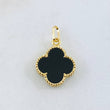 Dije Trebol Negro 1.75gr / 2.2cm / Oro Amarillo Nac.Esp. 18K ©