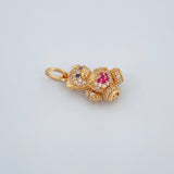 Dije Oso Corazon Articulado 2.55gr / 2cm / Oro Amarillo 18K $