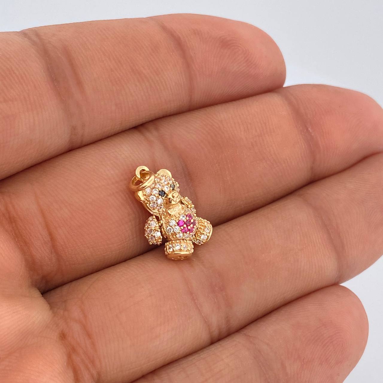 Dije Oso Corazon Articulado 2.55gr / 2cm / Oro Amarillo 18K $