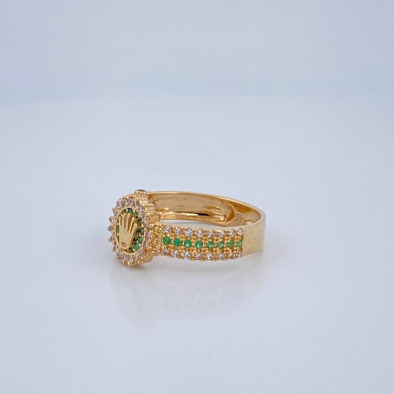 Anillo Corona Rx 3.65gr / T8 1/4 / Oro Amarillo 18K $