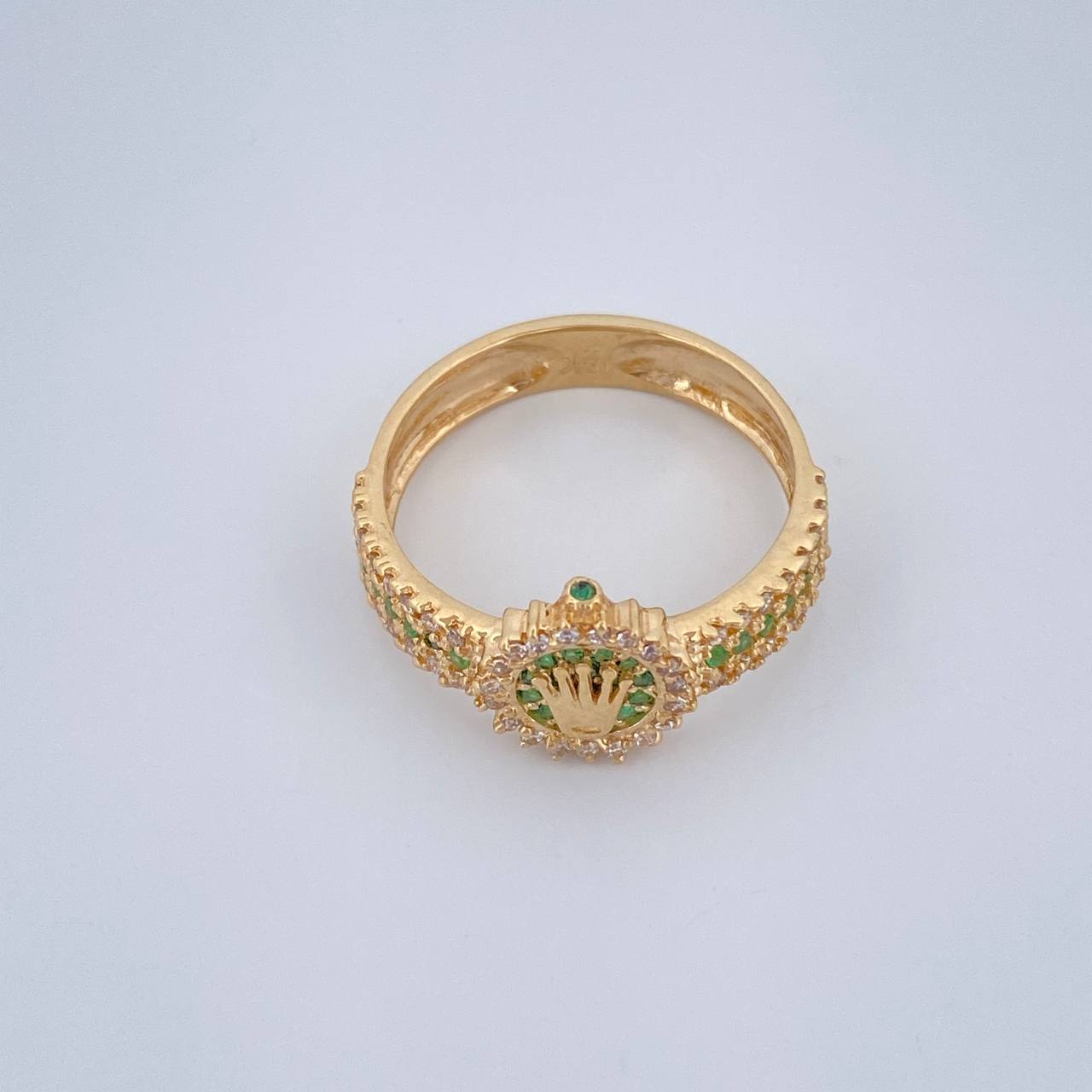 Anillo Corona Rx 3.65gr / T8 1/4 / Oro Amarillo 18K $