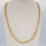 Cadena Rustica Dubai 28.5gr / 61cm / Dos Oros Amarillo Rosa 18K $
