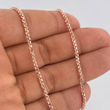 Cadena Veneciana 17.8gr / 60cm / Dos Oros Blanco Rosa +3 18K $