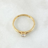 Anillo Solitario 1.75gr / T7 / Oro Amarillo 18K *