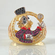 Anillo Pato Millonario Inspirado 10.4gr / T9 3/4 / Tres Oros 18K *