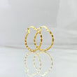Candongas Majo 1.55gr / 2.6cm / Diamantada Oro Amarillo 18K ©
