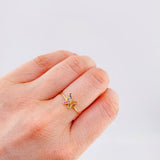 Anillo Mariposa Silueta 1.15gr / T7 / Oro Amarillo 18K