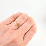 Anillo Mariposa Mate 1.45 g / T5 1/4 Oro Amarillo 18K