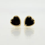 Topos Corazon Negro 2.35gr / 8.4mm Oro Amarillo Nac.Esp. 18K