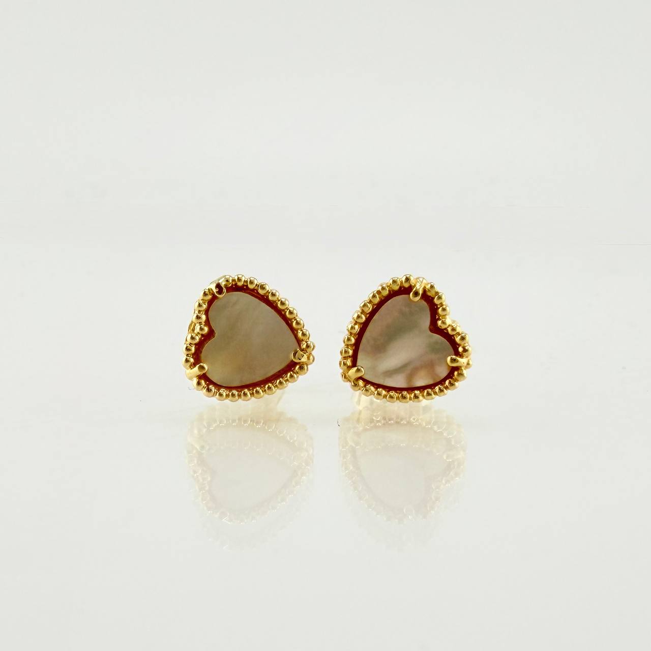 Topos Corazon Blanco 2.35gr / 8.3mm Oro Amarillo Nac.Esp. 18K