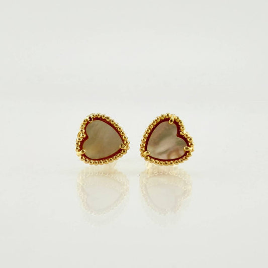 Topos Corazon Blanco 2.35gr / 8.3mm Oro Amarillo Nac.Esp. 18K