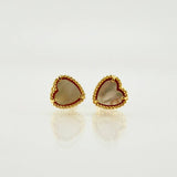 Topos Corazon Blanco 2.35gr / 8.3mm Oro Amarillo Nac.Esp. 18K