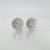 Topos Flor Tupida 3.35gr / 10mm Oro Blanco 18K