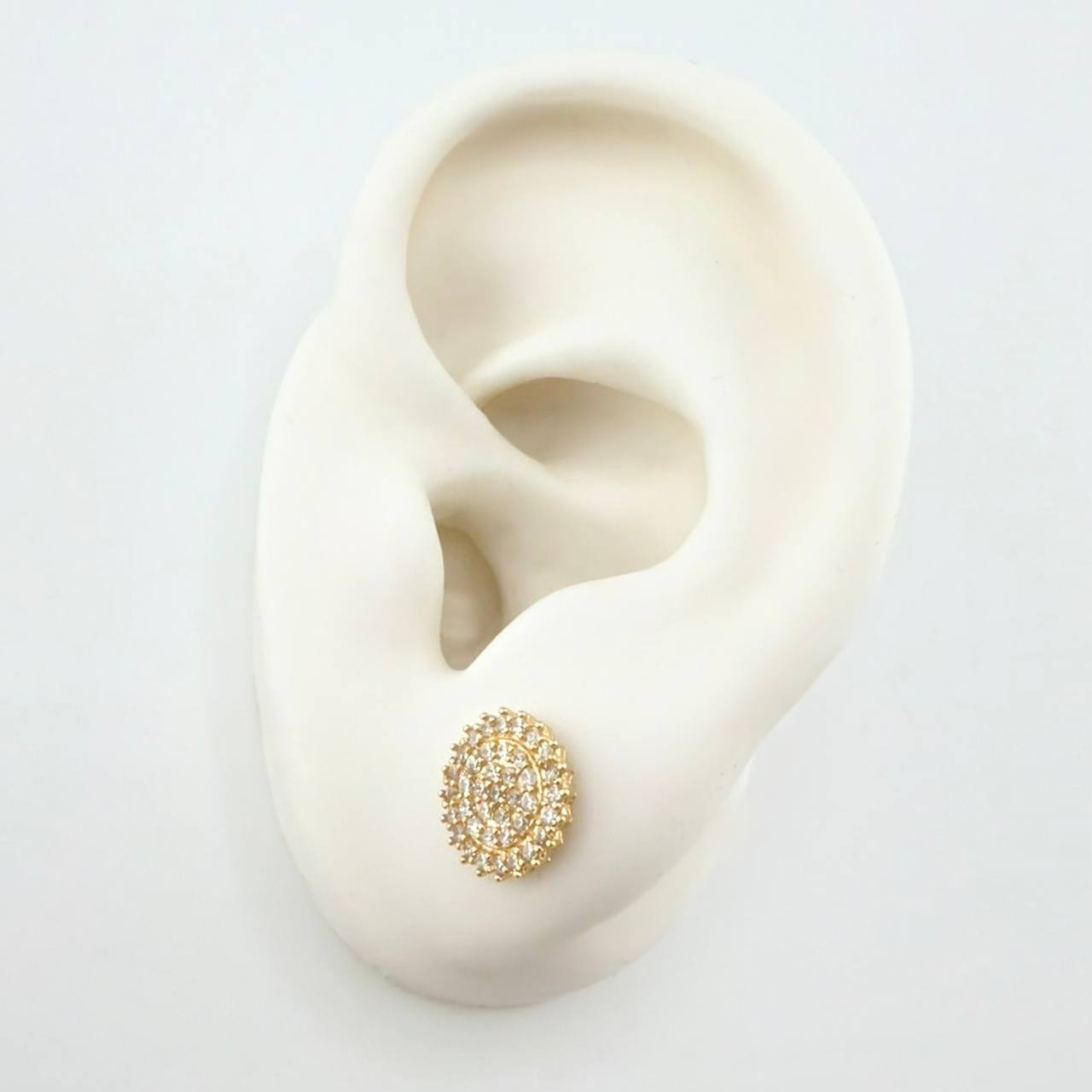 Topos Circulo Tupido 1.9gr / 9.3mm Oro Amarillo 18K