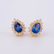 Topos Gota Tupida Zafiros 80pts 2g / 9.75mm Oro Amarillo 18K