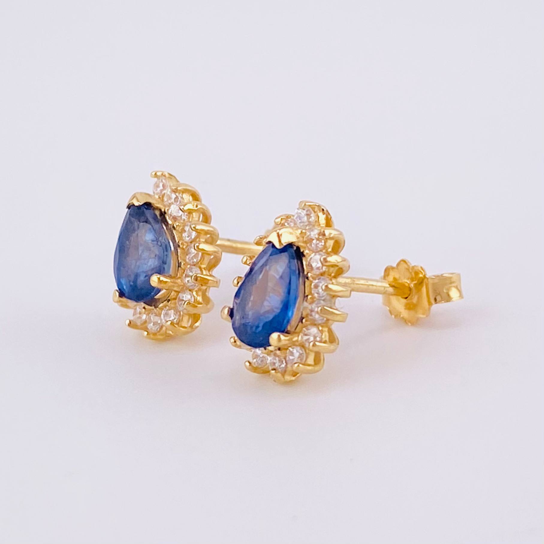 Topos Gota Tupida Zafiros 80pts 2g / 9.75mm Oro Amarillo 18K