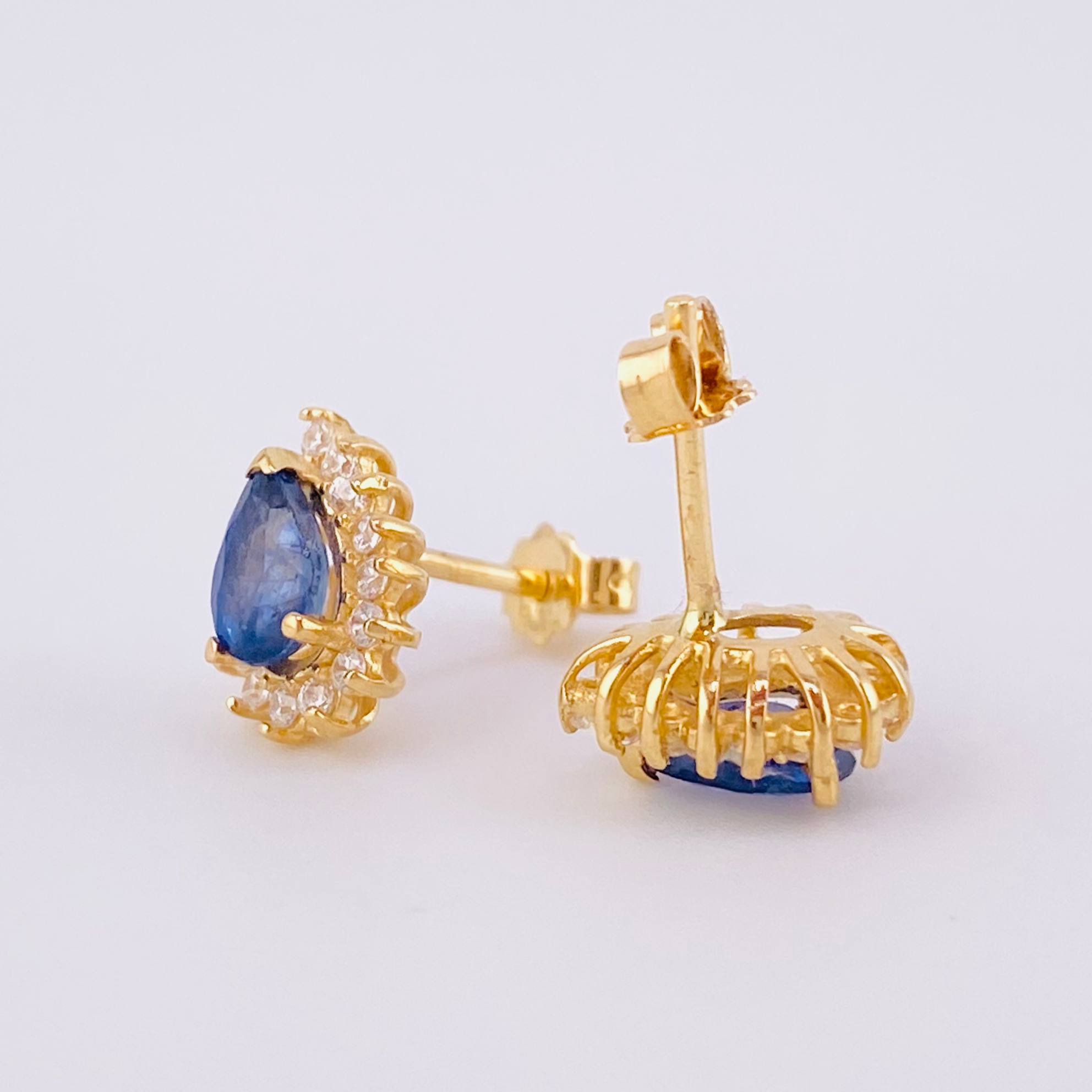 Topos Gota Tupida Zafiros 80pts 2g / 9.75mm Oro Amarillo 18K