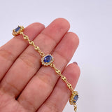 Pulso GC Óvalos Tupidos Zafiros 2.1qts 5.2g / 17.6cm / 3.15mm Oro Amarillo 18K