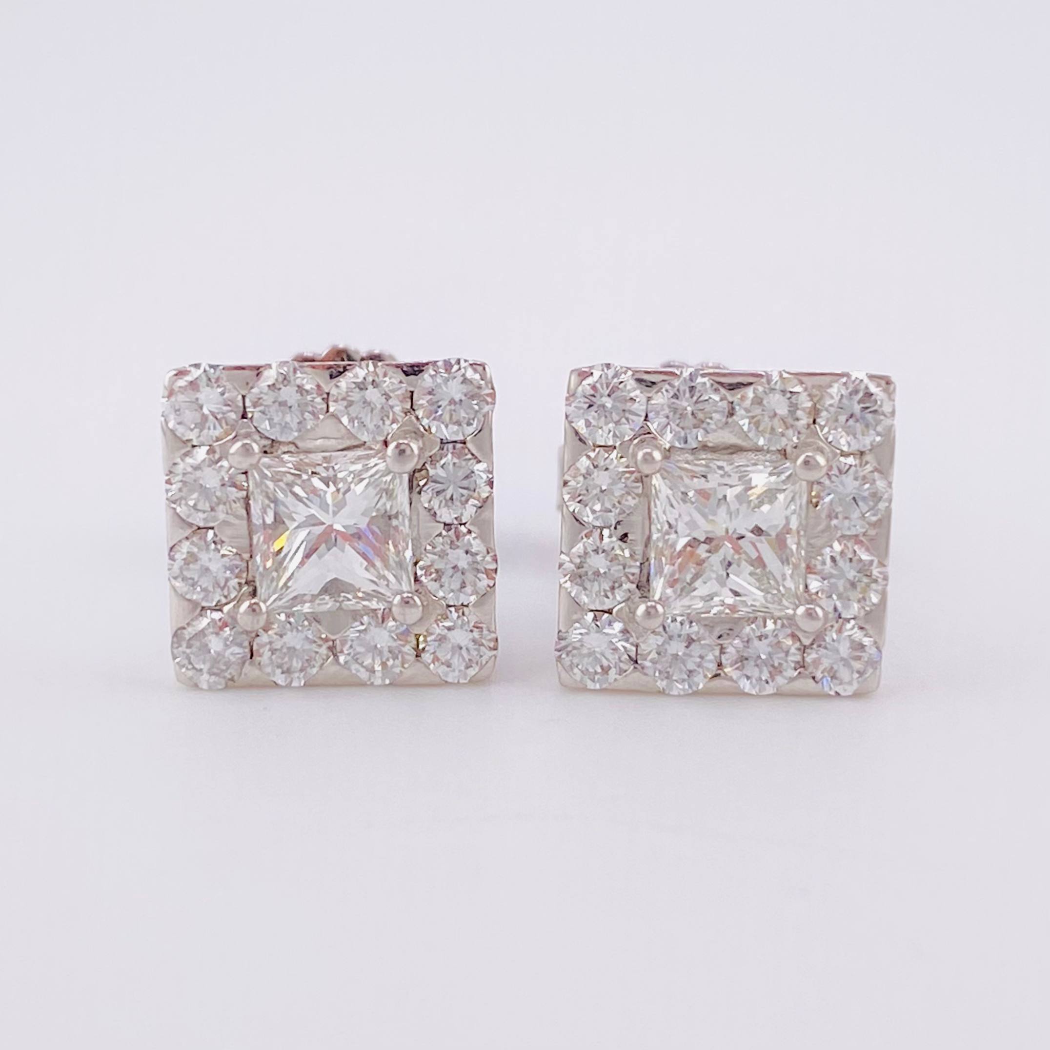 Topos Cubo Diamantes 2.2qts 6.3g / 10.25mm Oro Blanco 18K