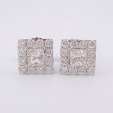Topos Cubo Diamantes 2.2qts 6.3g / 10.25mm Oro Blanco 18K