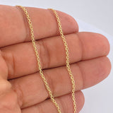 Cadena China 2.6gr / 60cm / Oro Amarillo +1 18K $